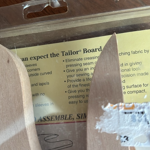 June Tailor Tailor Board Made in the USA Custom Detail Pressing Wooden NWT - Picture 6 of 9